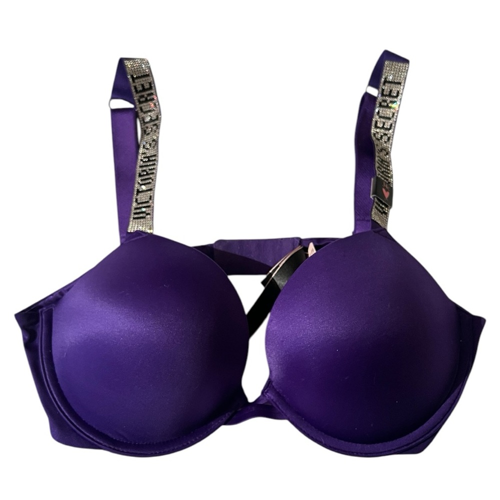 Victoria's Secret Purple Bra with Embellished Straps